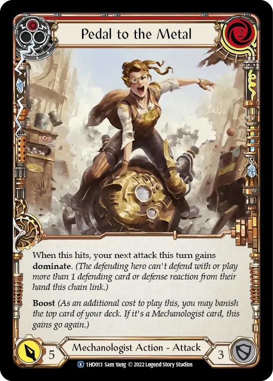 Pedal to the Metal (Red) [1HD013] (History Pack 1 Dash Blitz Deck) | Devastation Store
