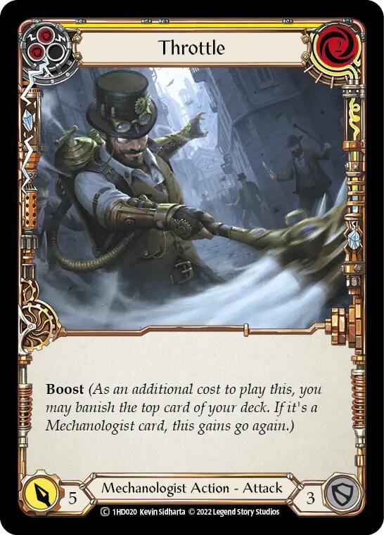 Throttle (Yellow) [1HD020] (History Pack 1 Dash Blitz Deck) | Devastation Store