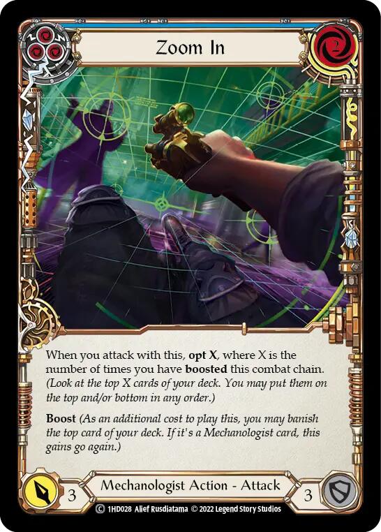 Zoom In (Blue) [1HD028] (History Pack 1 Dash Blitz Deck) | Devastation Store