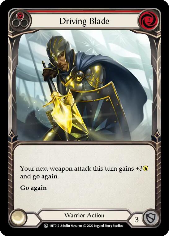 Driving Blade (Red) [1HT012] (History Pack 1 Dorinthea Blitz Deck) | Devastation Store