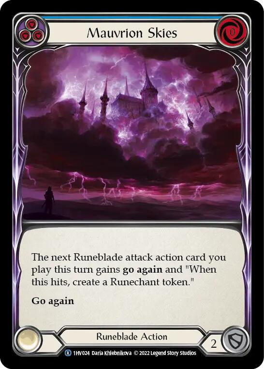 Mauvrion Skies (Blue) [1HV024] (Historic Pack 1 Blitz Deck Viserai) | Devastation Store