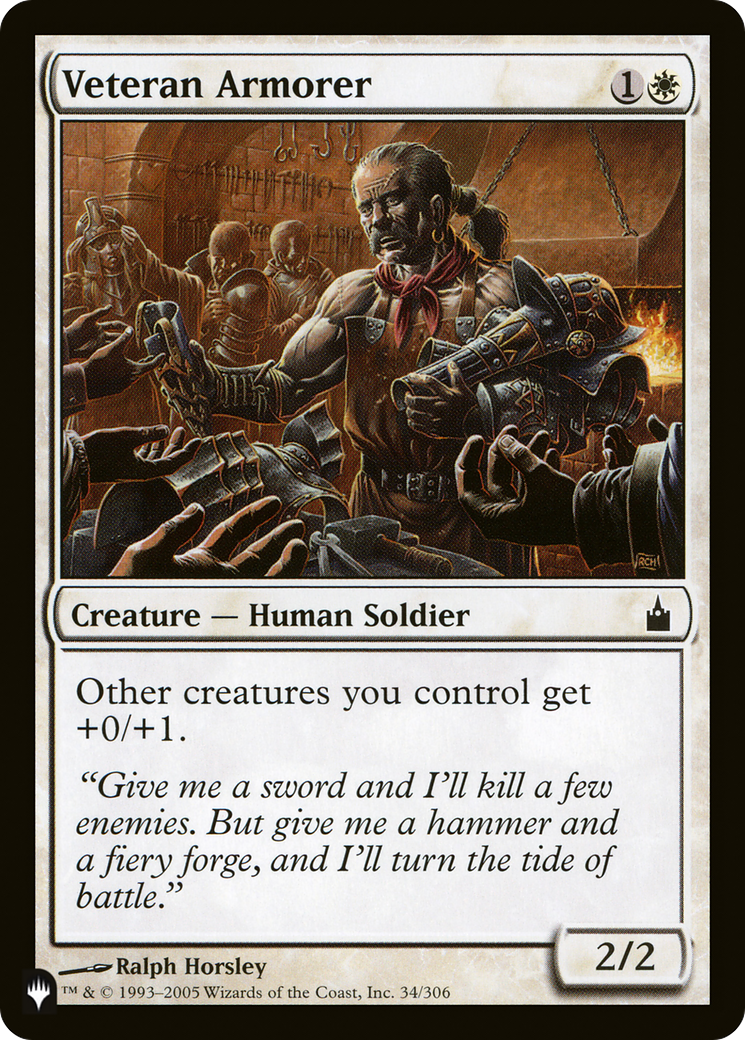 Veteran Armorer [The List Reprints] | Devastation Store