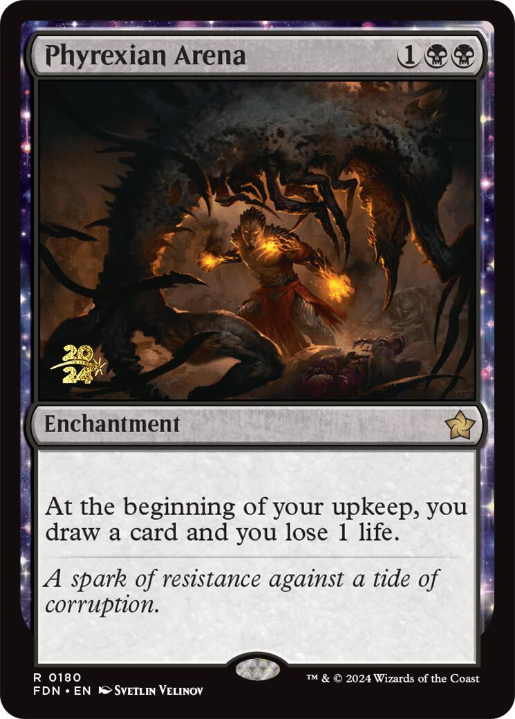 Phyrexian Arena [Foundations Prerelease Promos] | Devastation Store