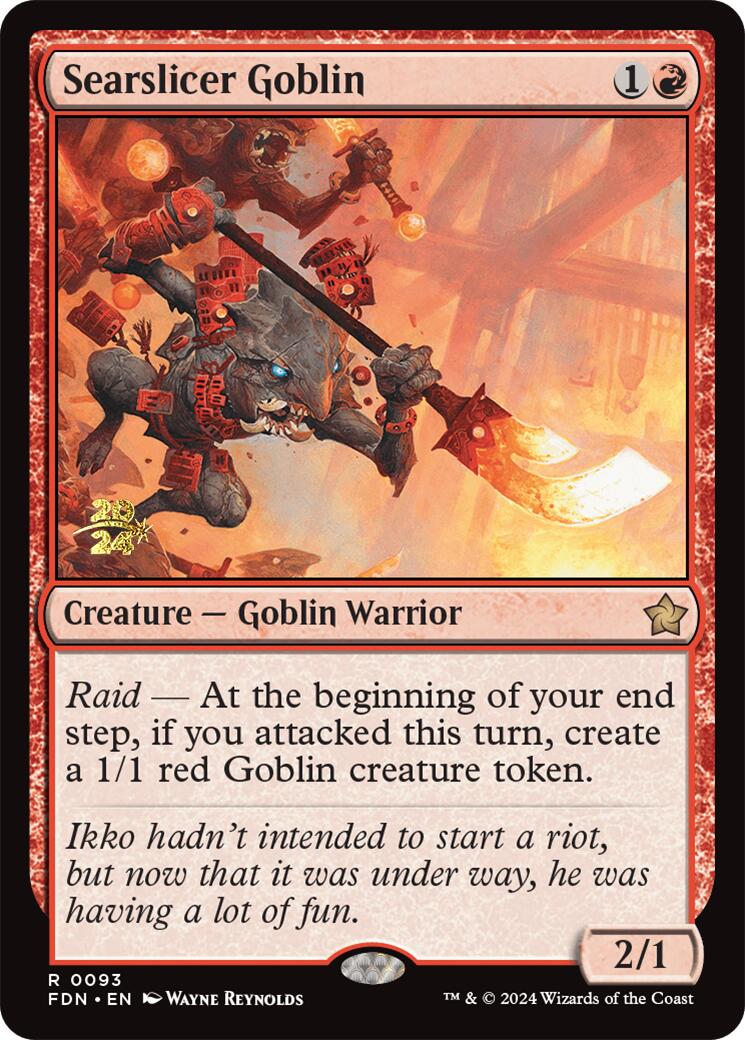 Searslicer Goblin [Foundations Prerelease Promos] | Devastation Store