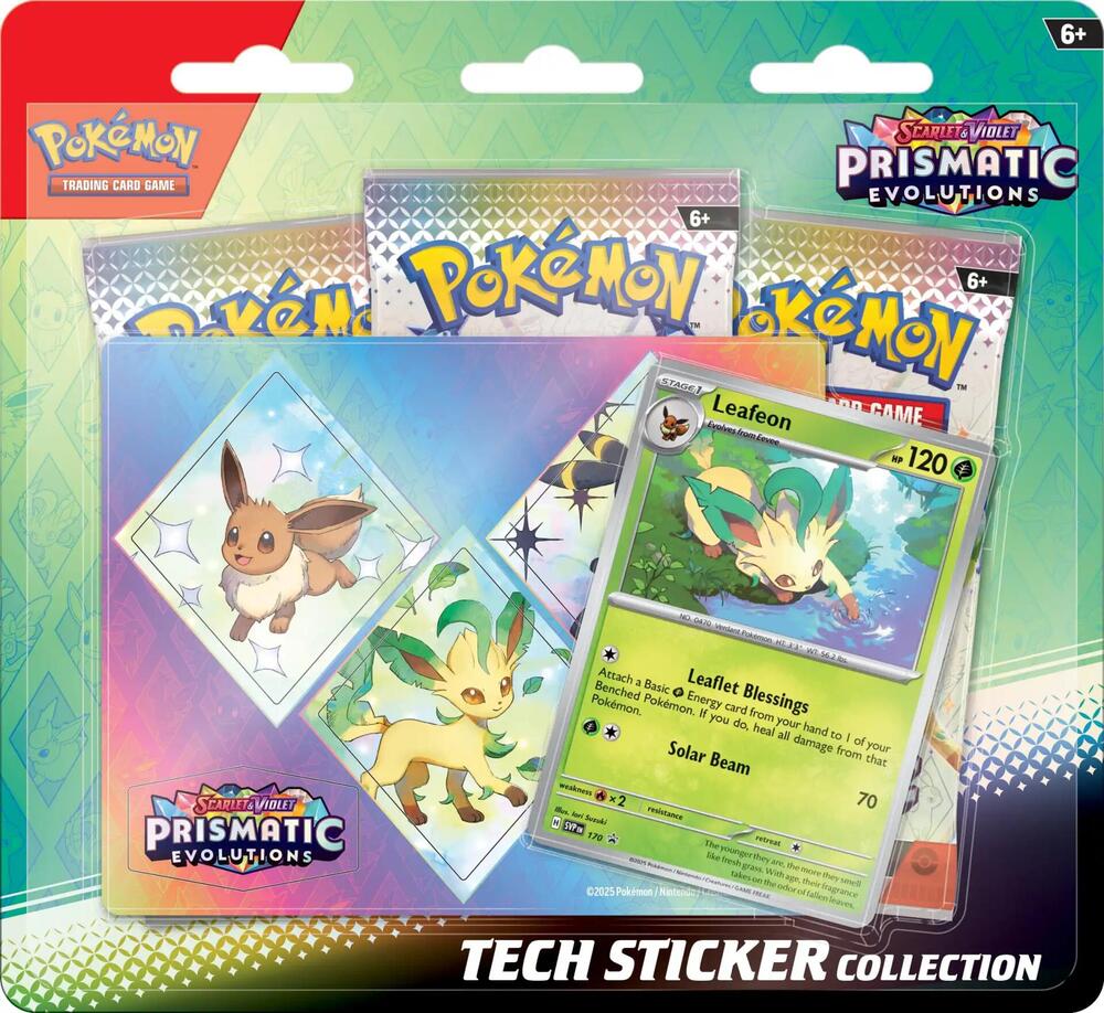 Scarlet & Violet: Prismatic Evolutions Tech Sticker Collection (Leafeon) | Devastation Store