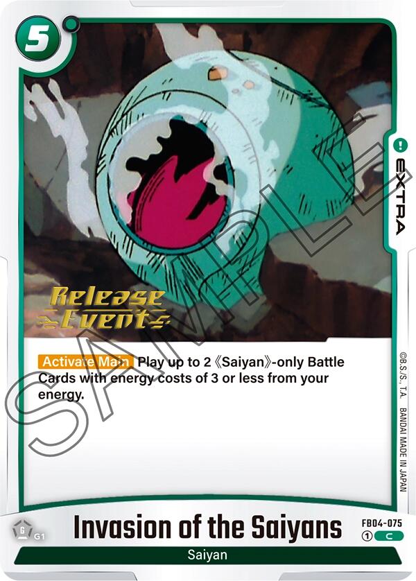 Invasion of the Saiyans [Ultra Limit Release Event Cards] | Devastation Store