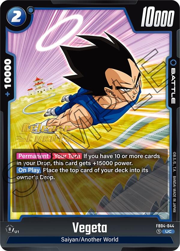 Vegeta (FB04-044) [Ultra Limit Release Event Cards] | Devastation Store