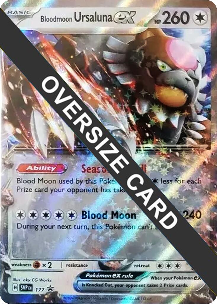 Bloodmoon Ursaluna ex (177) (Jumbo Card) [Scarlet & Violet Promo Cards] | Devastation Store