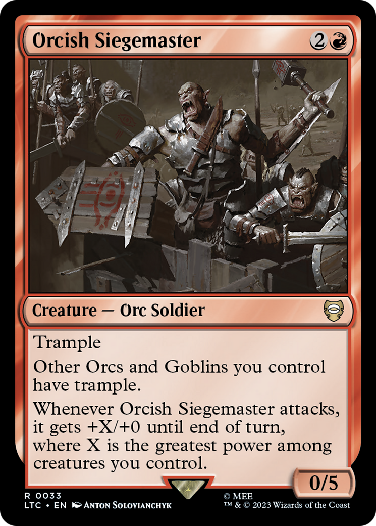 Orcish Siegemaster [The Lord of the Rings: Tales of Middle-Earth Commander] | Devastation Store