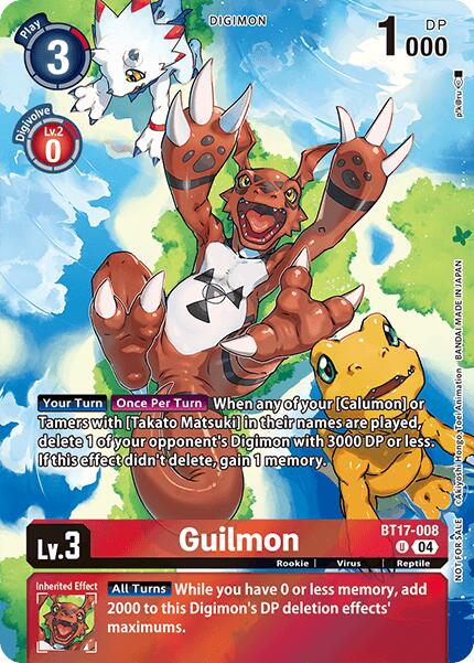 Guilmon [BT17-008] (Legend Pack 2024 Box Topper) [Chain of Liberation] | Devastation Store