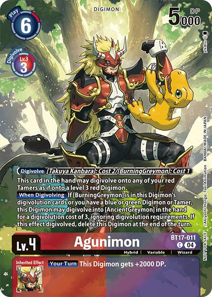 Agunimon [BT17-011] (Legend Pack 2024 Box Topper) [Chain of Liberation] | Devastation Store