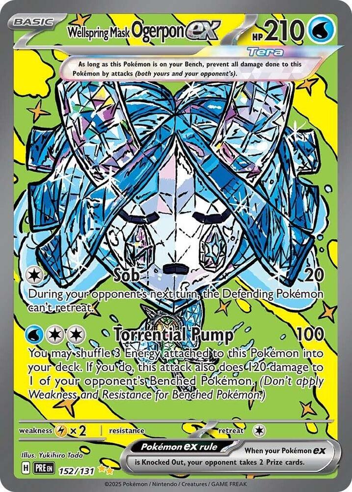 Wellspring Mask Ogerpon ex (152/131) [Scarlet & Violet: Prismatic Evolutions] | Devastation Store