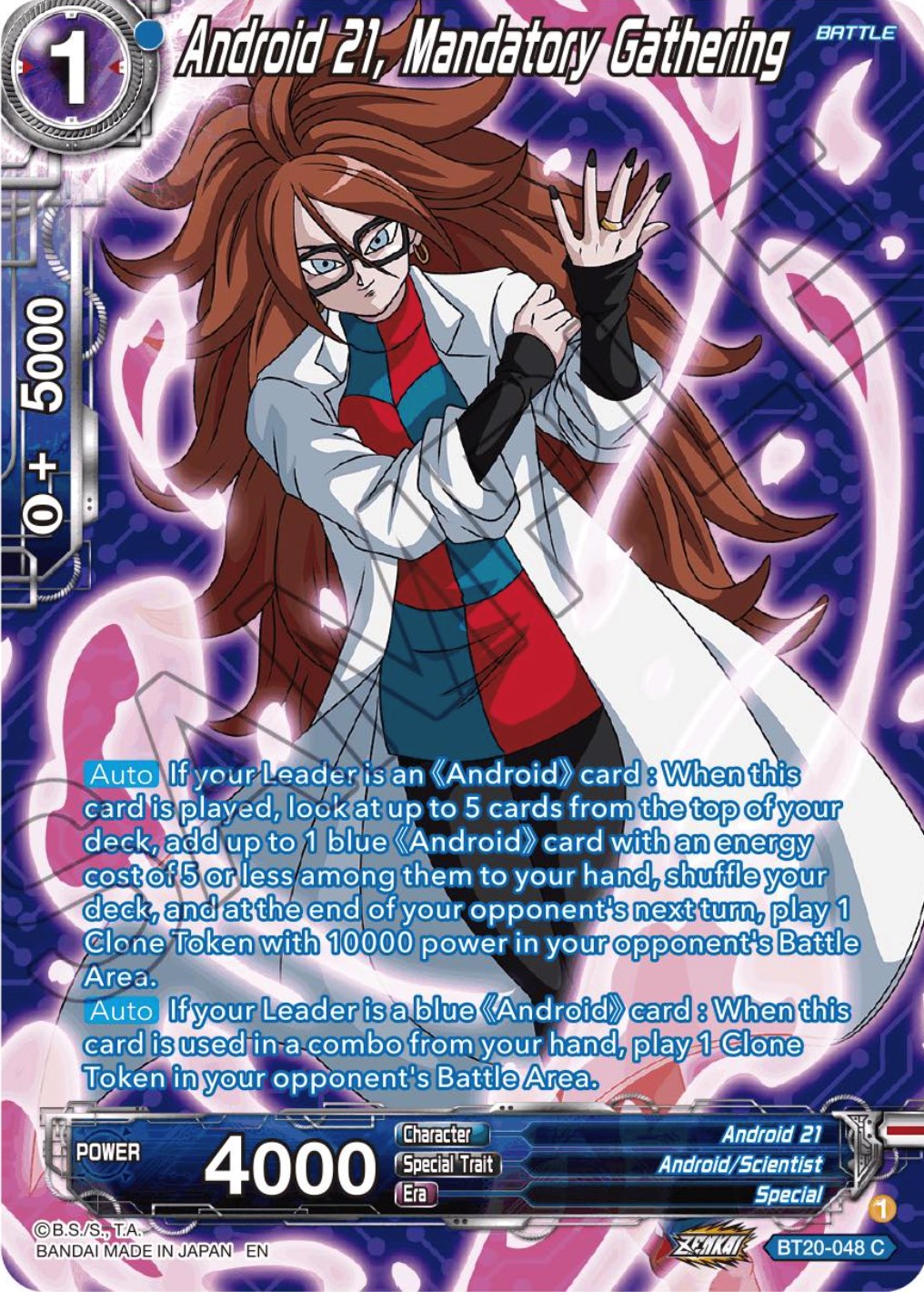 Android 21, Mandatory Gathering (Silver Foil) (BT20-048) [Power Absorbed] | Devastation Store