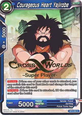 Courageous Heart Yajirobe (Super Player Stamped) (BT2-052) [Tournament Promotion Cards] | Devastation Store