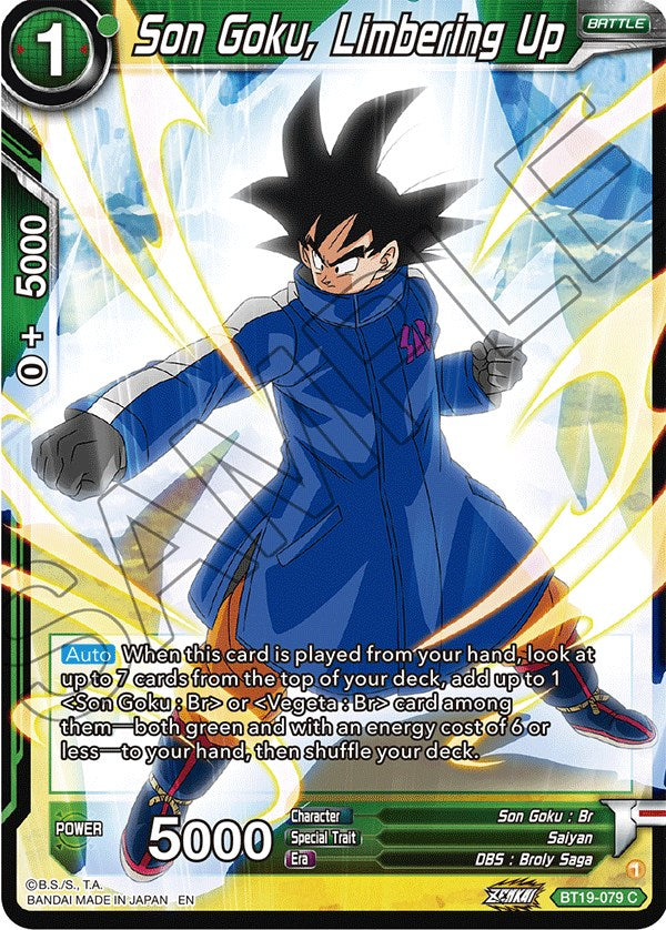 Son Goku, Limbering Up (BT19-079) [Fighter's Ambition] | Devastation Store