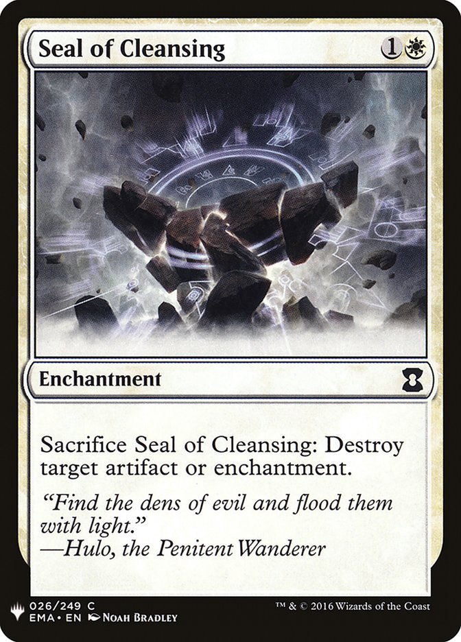 Seal of Cleansing [Mystery Booster] | Devastation Store