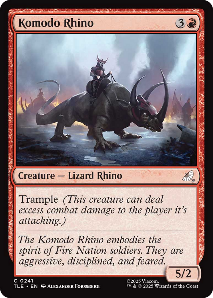 Komodo Rhino [Avatar: The Last Airbender: Eternal-Legal] | Devastation Store