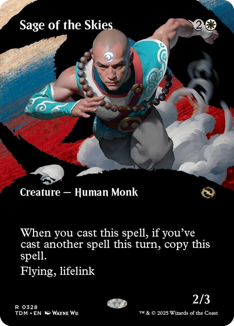 Sage of the Skies (Borderless) [Tarkir: Dragonstorm] | Devastation Store