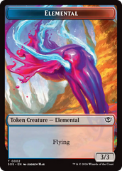Fractal (0004) // Elemental (0002) Double-Sided Token [Secrets of Strixhaven Tokens] | Devastation Store