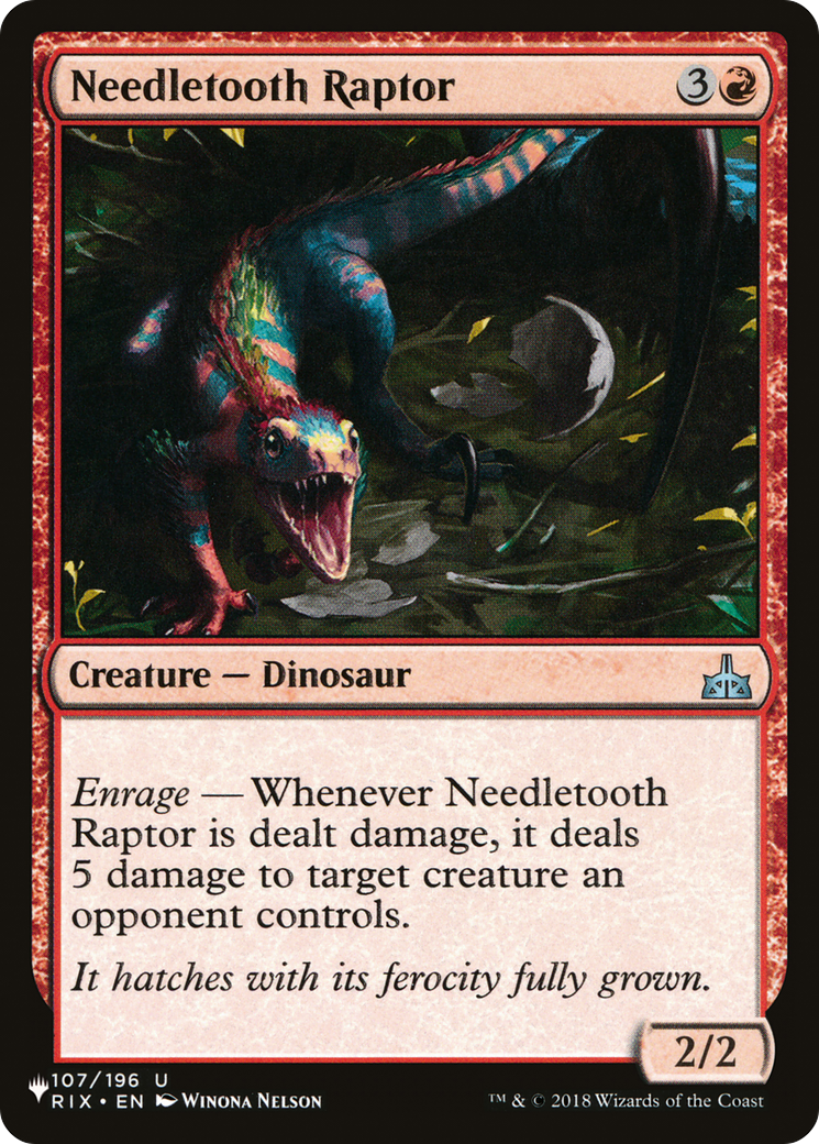 Needletooth Raptor [The List Reprints] | Devastation Store