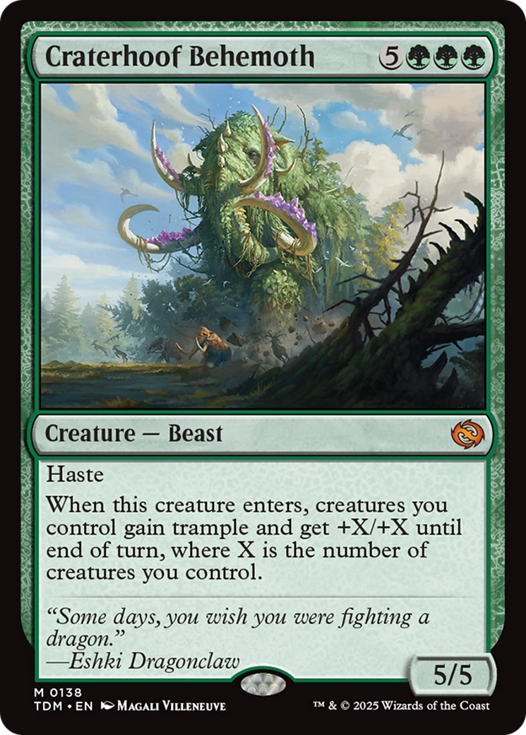 Craterhoof Behemoth [Tarkir: Dragonstorm] | Devastation Store