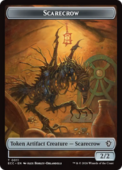 Snake // Scarecrow Double-Sided Token [Lorwyn Eclipsed Tokens] | Devastation Store