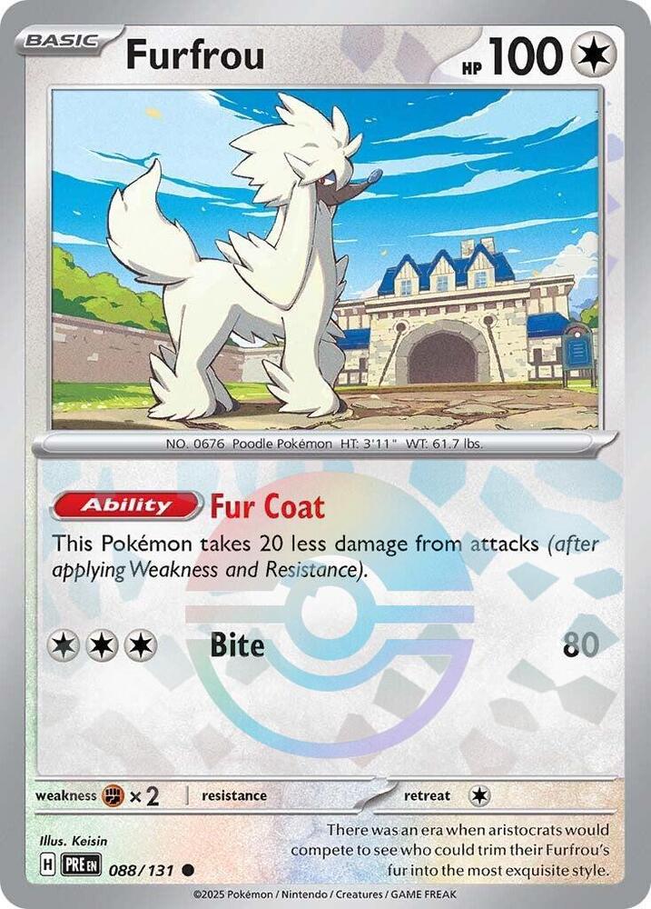 Furfrou (088/131) (Poke Ball Pattern) [Scarlet & Violet: Prismatic Evolutions] | Devastation Store
