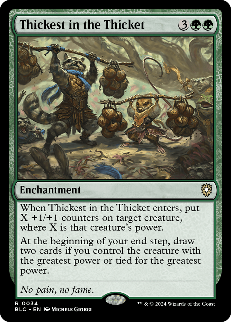 Thickest in the Thicket [Bloomburrow Commander] | Devastation Store