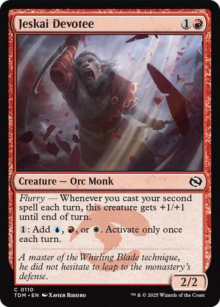 Jeskai Devotee [Tarkir: Dragonstorm] | Devastation Store