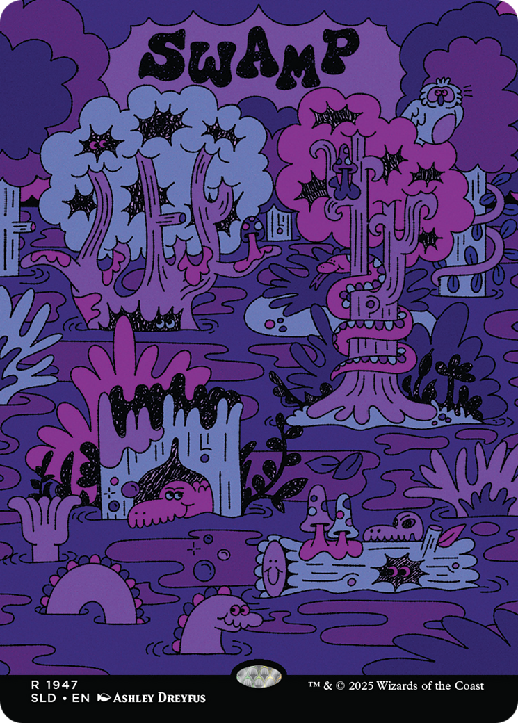 Swamp (1947) (Rainbow Foil) [Secret Lair Drop Series] | Devastation Store