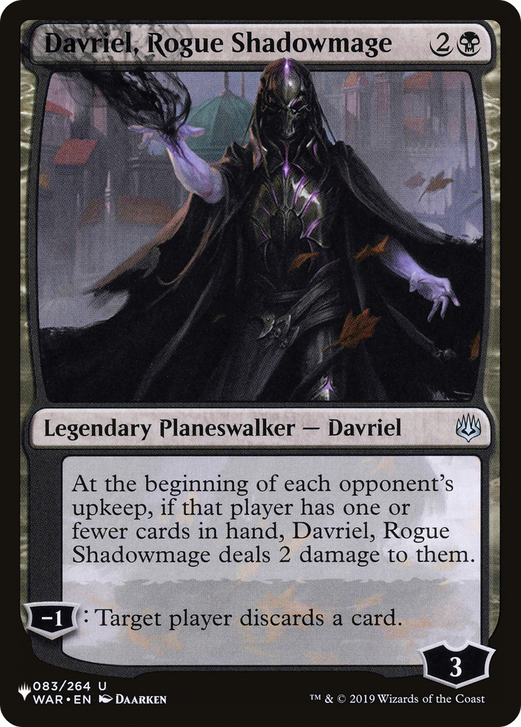 Davriel, Rogue Shadowmage [The List Reprints] | Devastation Store