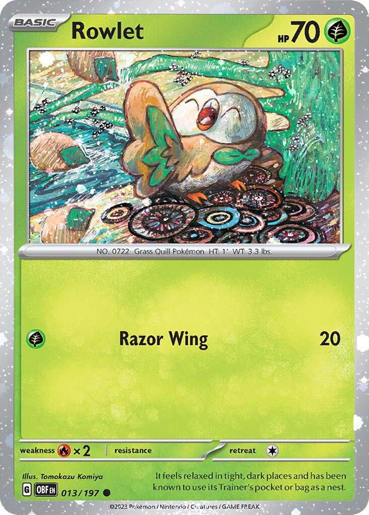 Rowlet (013/197) (Cosmos Holo) [Miscellaneous Cards] | Devastation Store