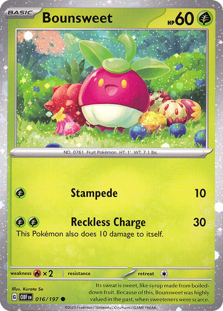 Bounsweet (016/197) (Cosmos Holo) [Miscellaneous Cards] | Devastation Store