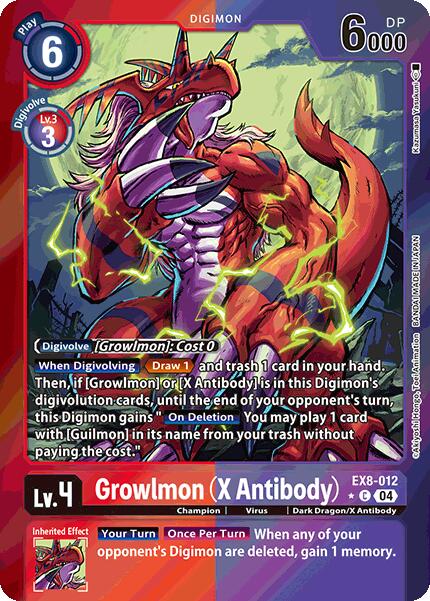 Grolwmon [EX8-012] (X Antibody) (Limited Foil) [Chain of Liberation] | Devastation Store