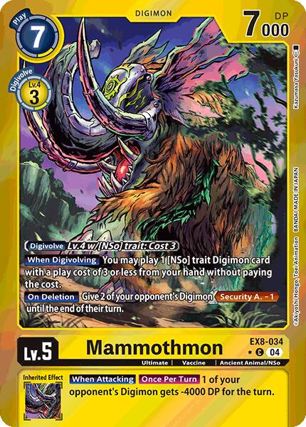 Mammothmon [EX8-034] (Limited Foil) [Chain of Liberation] | Devastation Store