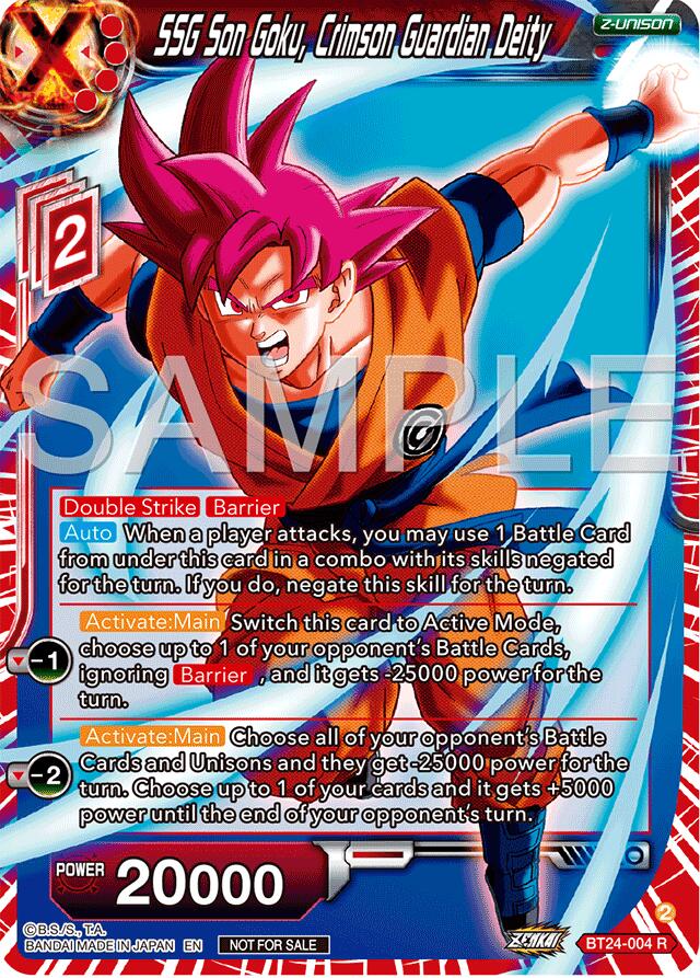 SSG Son Goku, Crimson Guardian Deity (Championship 2024 Finals Zenkai Pack) (BT24-004) [Tournament Promotion Cards] | Devastation Store