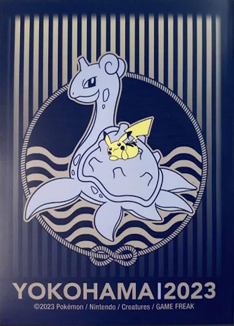 Card Sleeves - 2023 Japan International Championship Pikachu Riding Lapras (64 Pack) | Devastation Store
