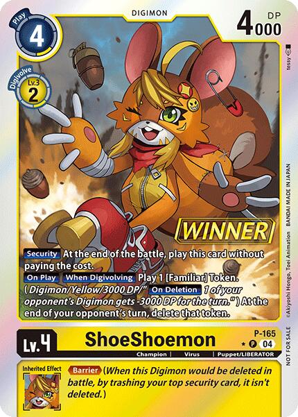 ShoeShoemon [P-165] (Store Tournament 2025 Vo.1 Winner Pack) [Promotional Cards] | Devastation Store