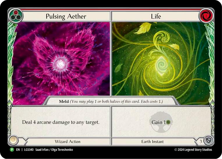Pulsing Aether // Life [LGS340] (Promo)  Cold Foil | Devastation Store
