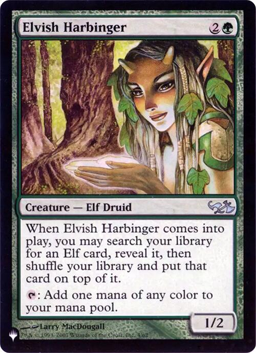 Elvish Harbinger (Retro Frame) [The List] | Devastation Store