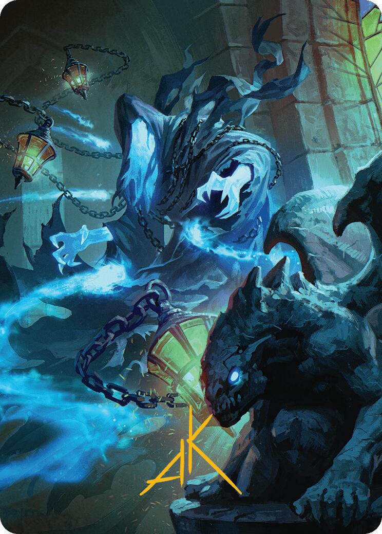 Mausoleum Wanderer Art Card (Gold-Stamped Signature) [Innistrad Remastered Art Series] | Devastation Store