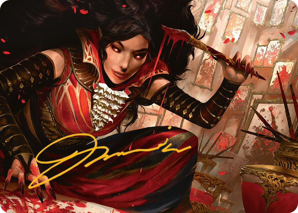Blood Artist Art Card (Gold-Stamped Signature) [Innistrad Remastered Art Series] | Devastation Store