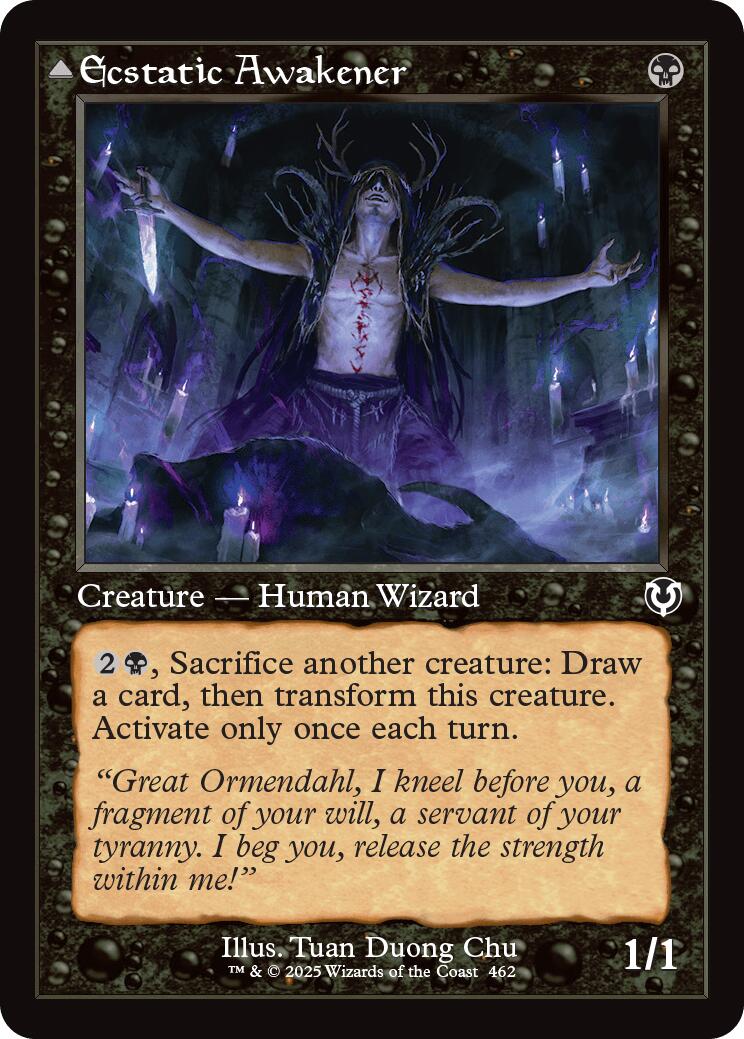 Ecstatic Awakener // Awoken Demon (Retro Frame) [Innistrad Remastered] | Devastation Store