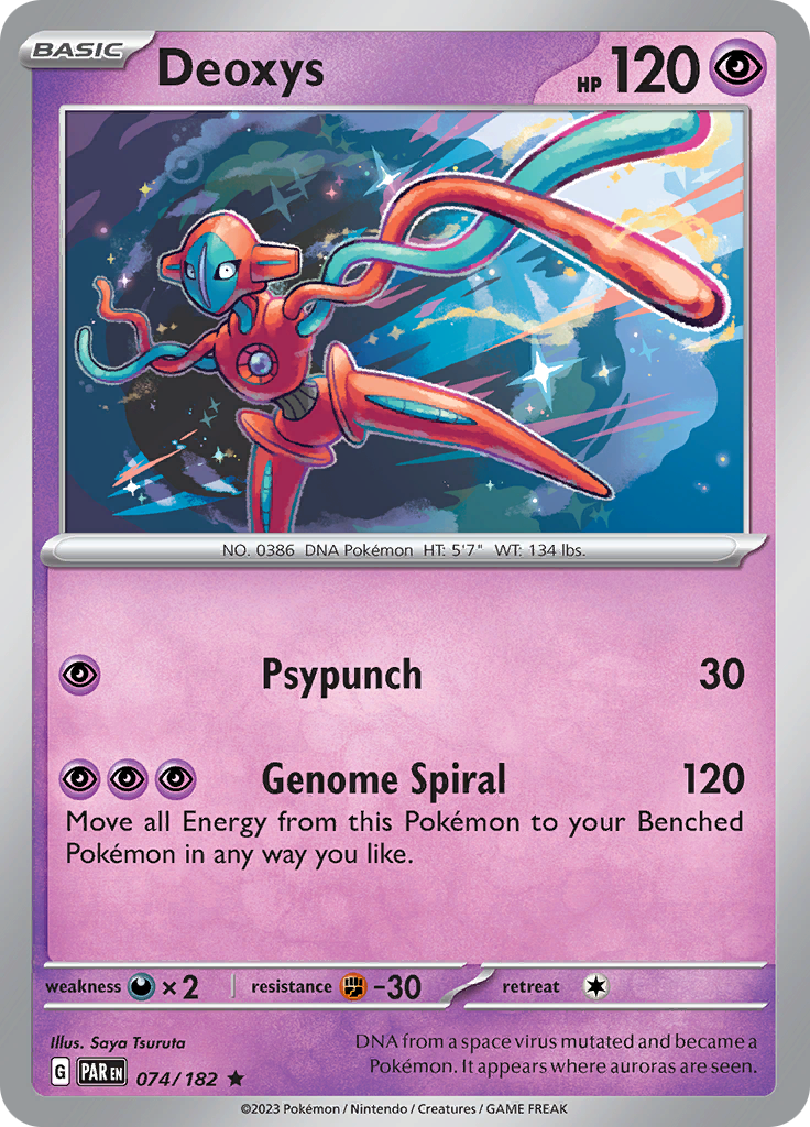 Deoxys (074/182) [Scarlet & Violet: Paradox Rift] | Devastation Store