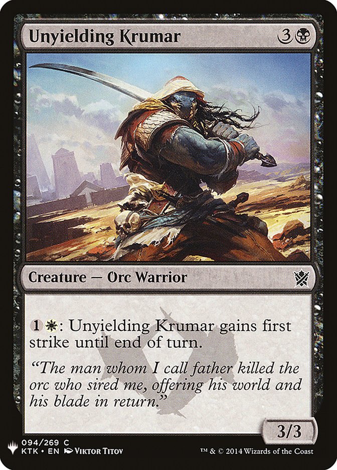 Unyielding Krumar [Mystery Booster] | Devastation Store