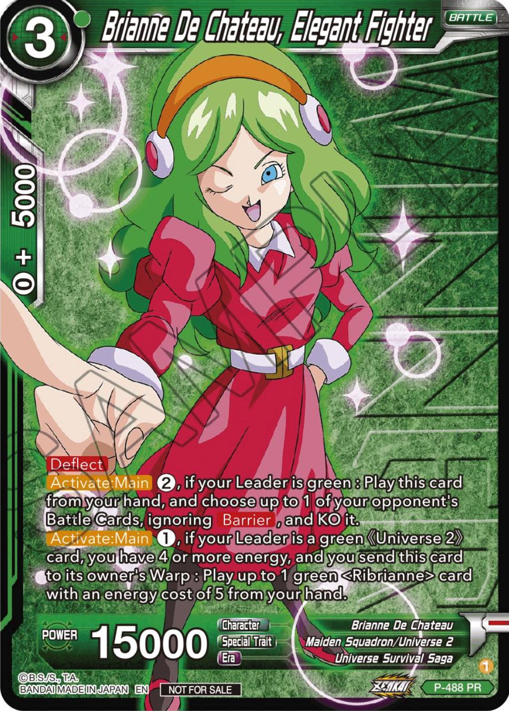 Brianne De Chateau, Elegant Fighter (Zenkai Series Tournament Pack Vol.3 Winner) (P-488) [Tournament Promotion Cards] | Devastation Store