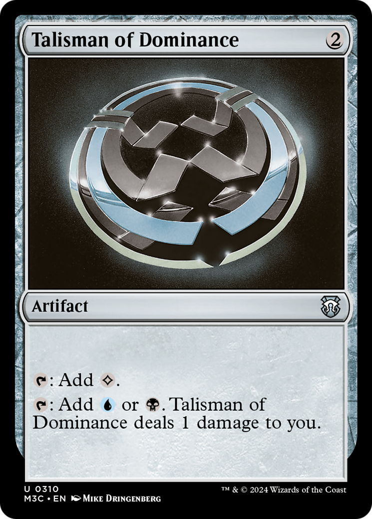 Talisman of Dominance (Ripple Foil) [Modern Horizons 3 Commander] | Devastation Store