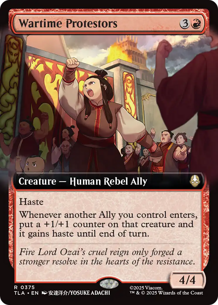 Wartime Protestors (Extended Art) [Avatar: The Last Airbender] | Devastation Store