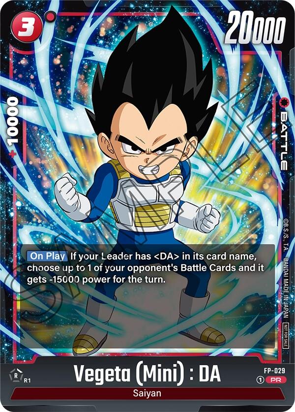 Vegeta (Mini) : DA - FP-029 [Fusion World Promotion Cards] | Devastation Store