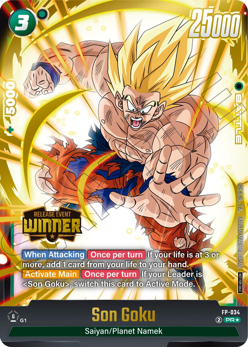 Son Goku (FP-034) (Release Event Winner) [Fusion World Promotion Cards] - Devastation Store | Devastation Store
